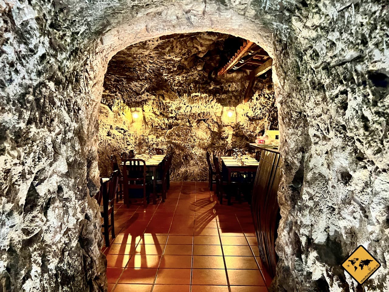 Madeira mit Kindern Höhlen Restaurant