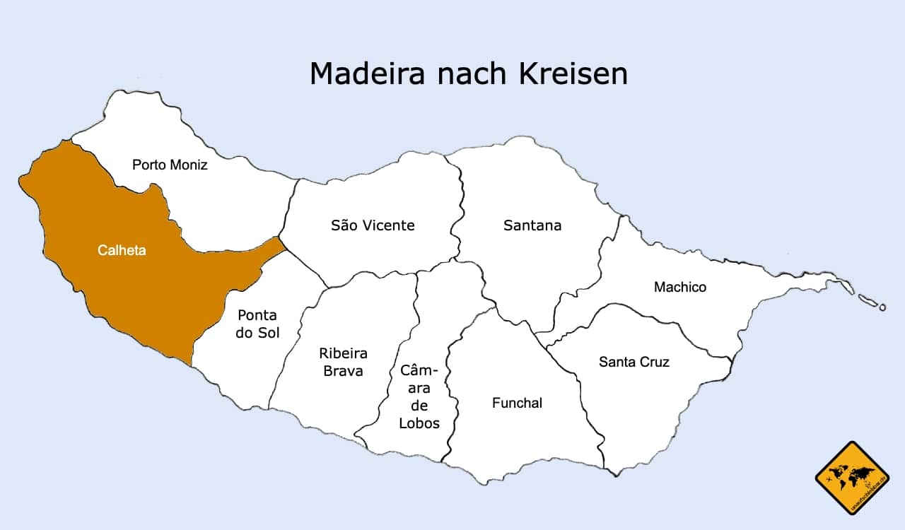 Madeira nach Kreisen Calheta