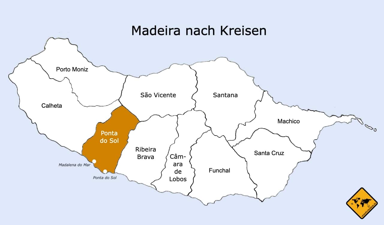 Madeira nach Kreisen Ponta do Sol