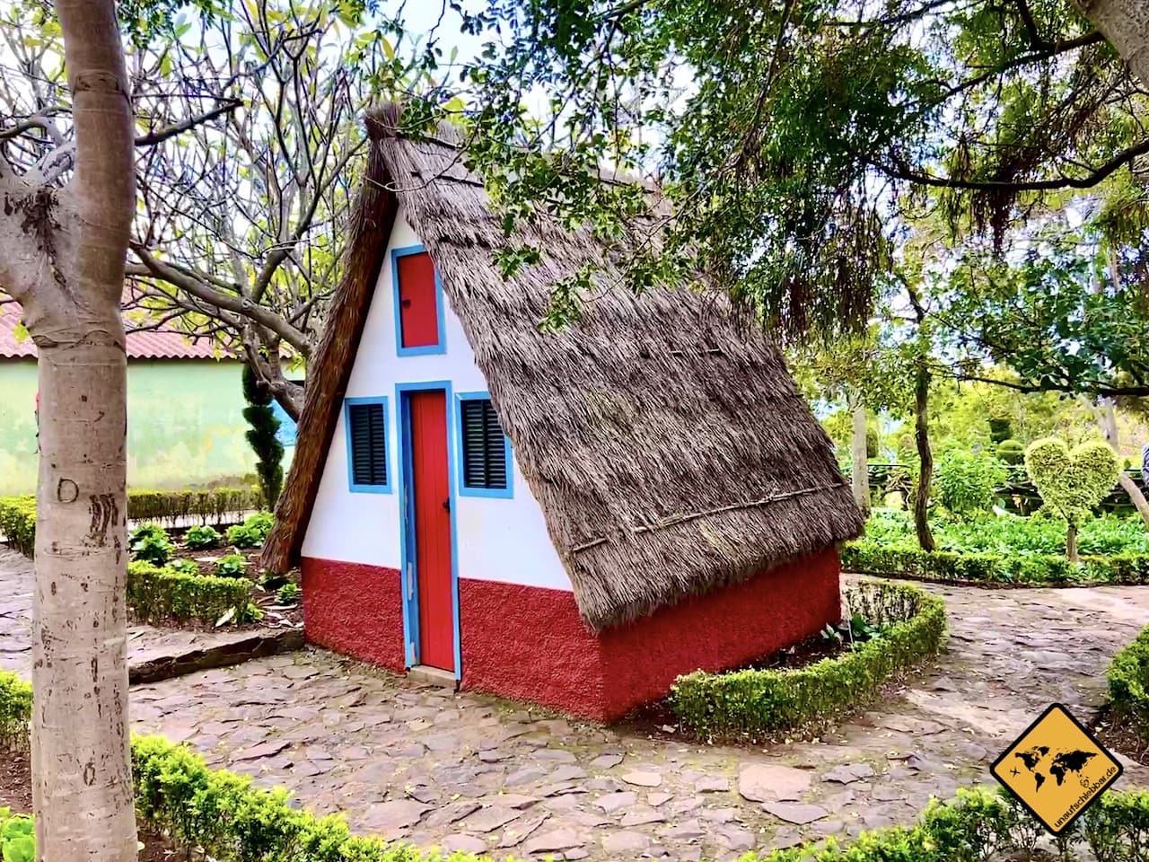 Traditionelles Haus botanischer Garten Madeira