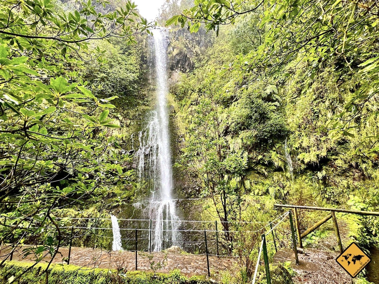 Wanderung grüner Kessel Madeira Wasserfall 2