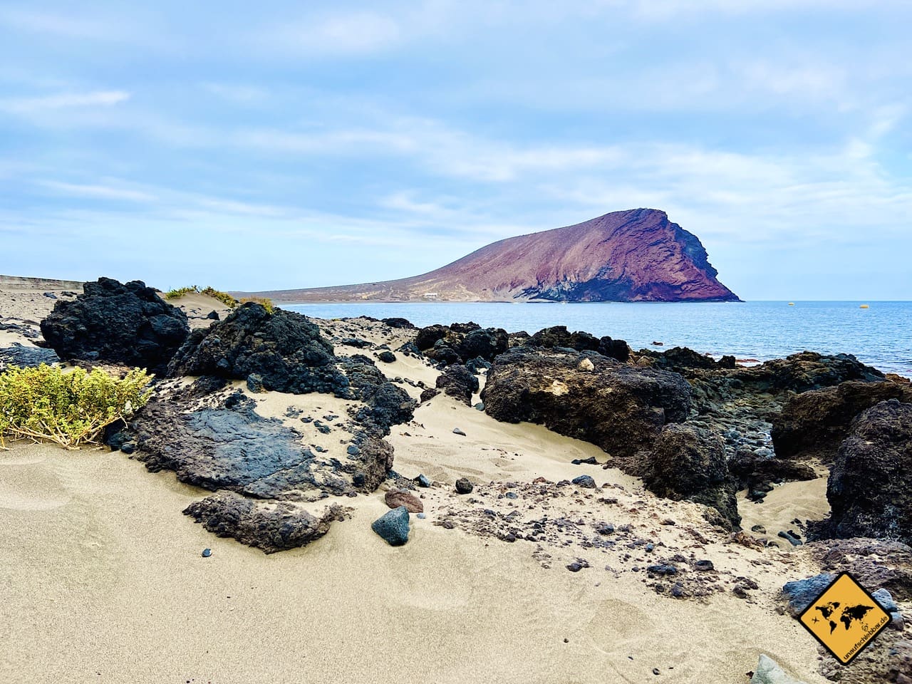 Teneriffa Montaña Roja Blick La Tejita