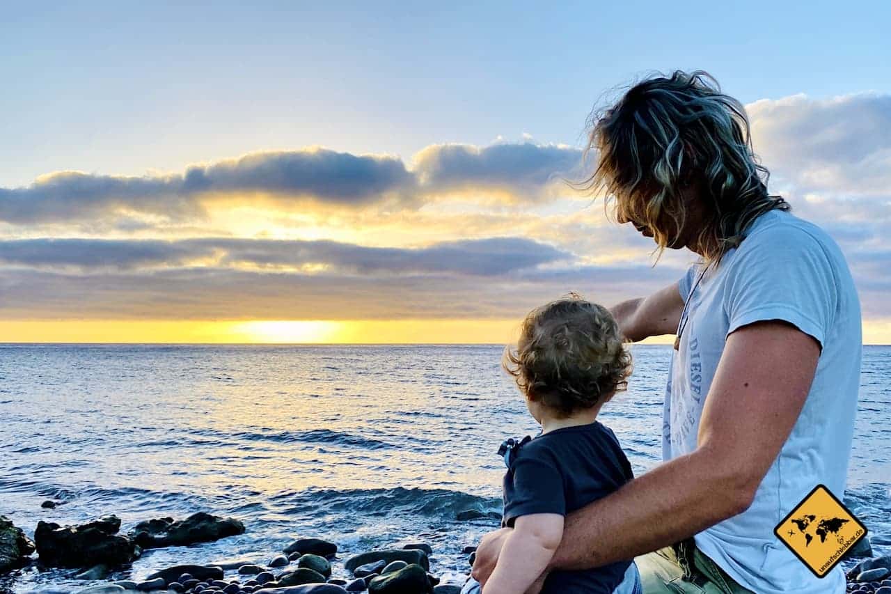 Gran Canaria mit Kindern Meer Sonnenuntergang