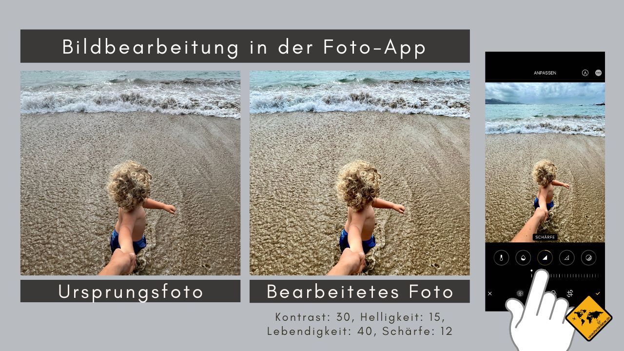Bilder bearbeiten iPhone Foto App