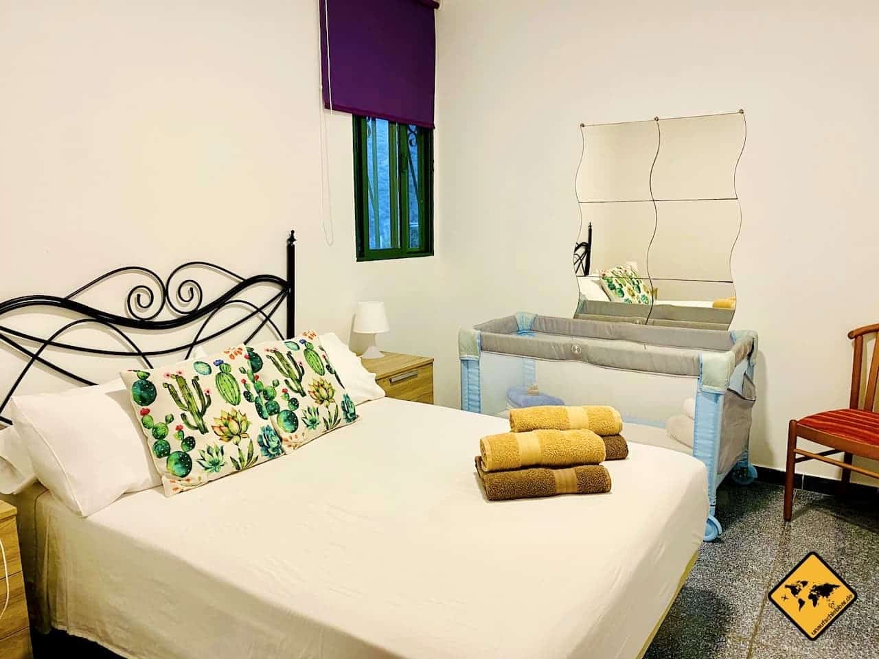 Schlafzimmer Unterkunft La Aldea de San Nicolás
