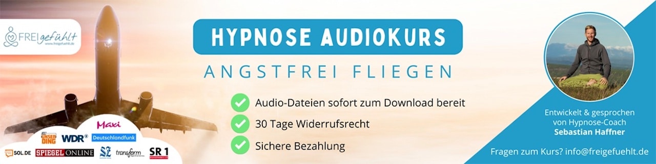 Angstfrei fliegen Hypnose Audiokurs gegen Flugangst