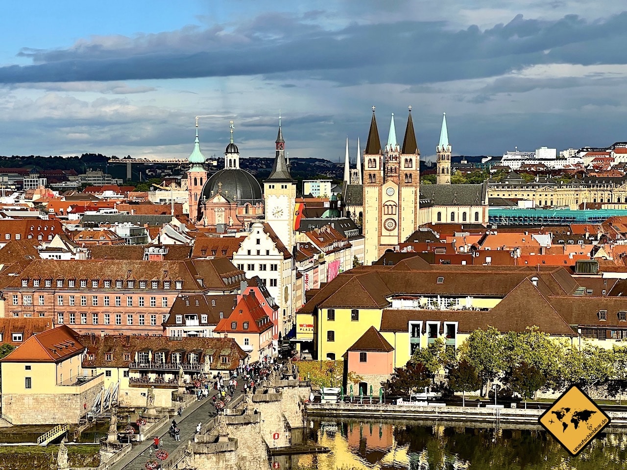 Aussicht Würzburg Altstadt