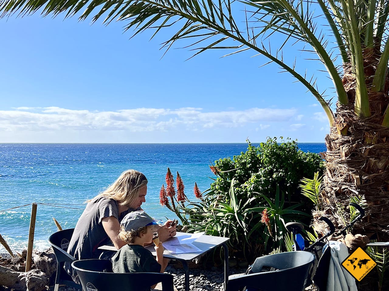 Madeira mit Kindern Restaurant am Meer
