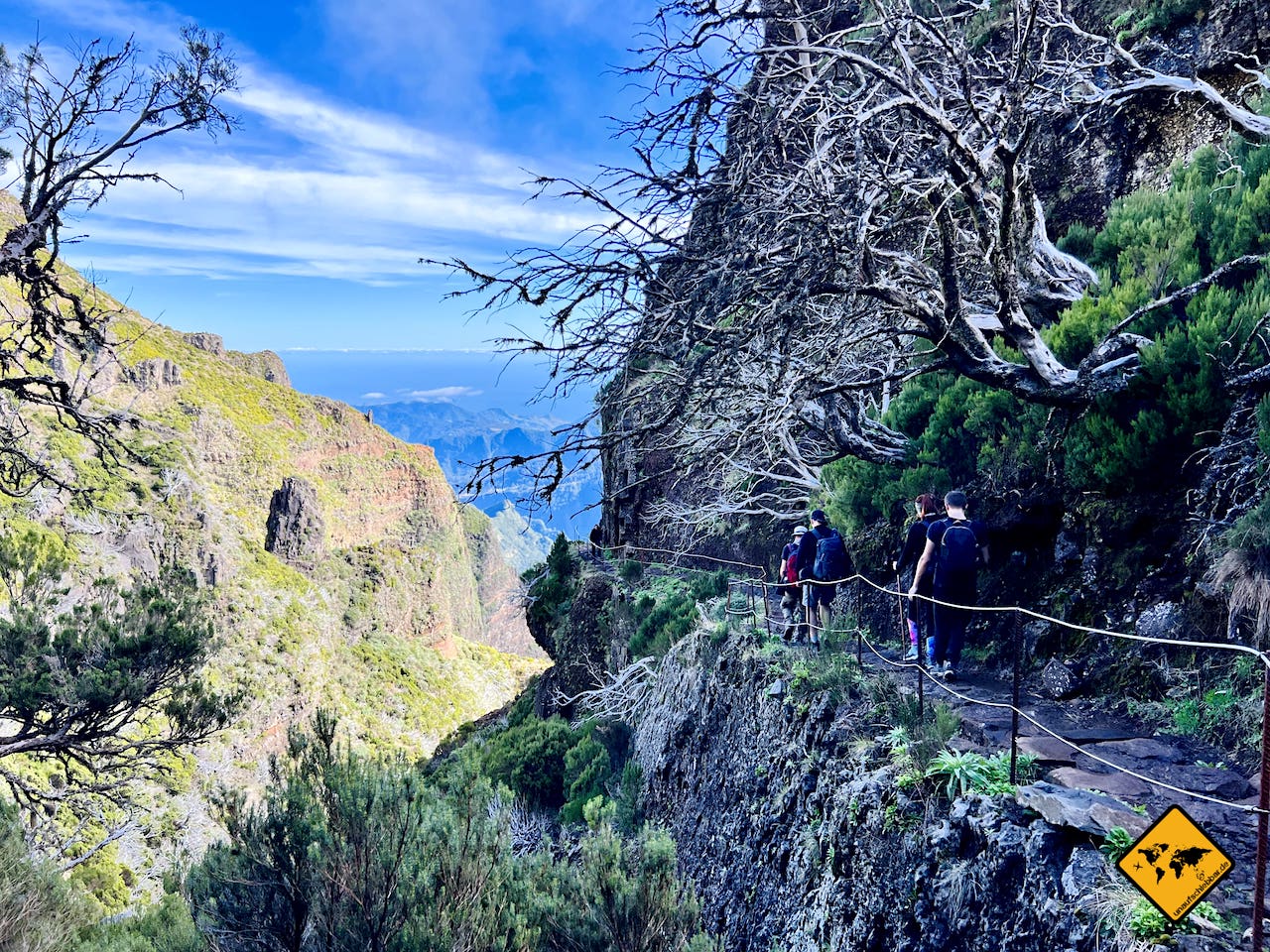 Landschaft Madeira Wanderung Pico Ruivo vom Pico do Areeiro