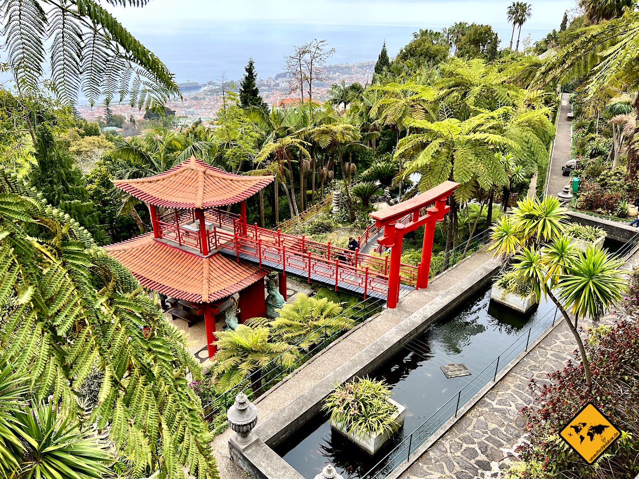 Madeira Sehenswürdigkeiten Monte Palace japanischer Garten