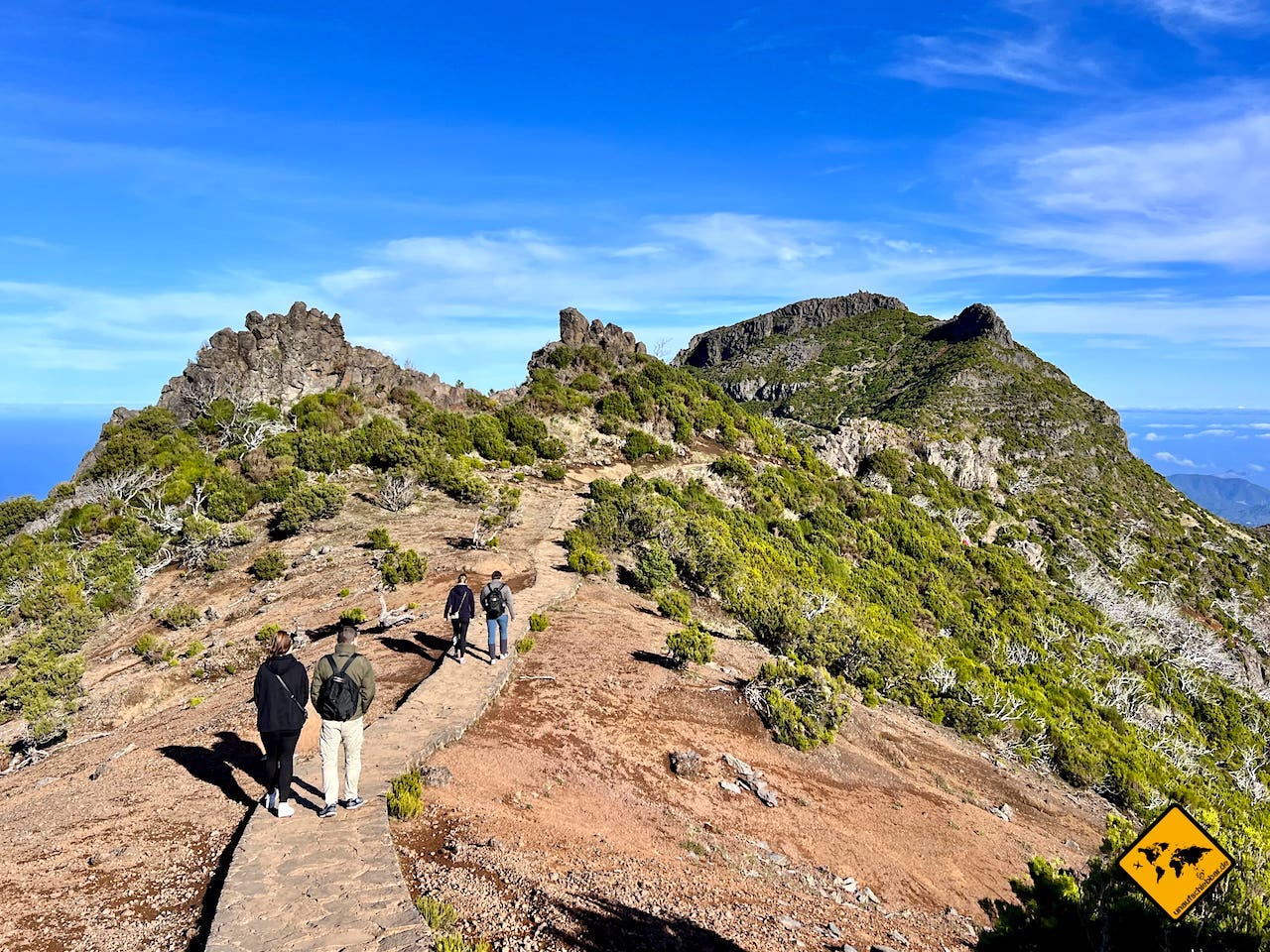 Madeira Sehenswürdigkeiten Wanderung Pico do Areeiro Pico Ruivo