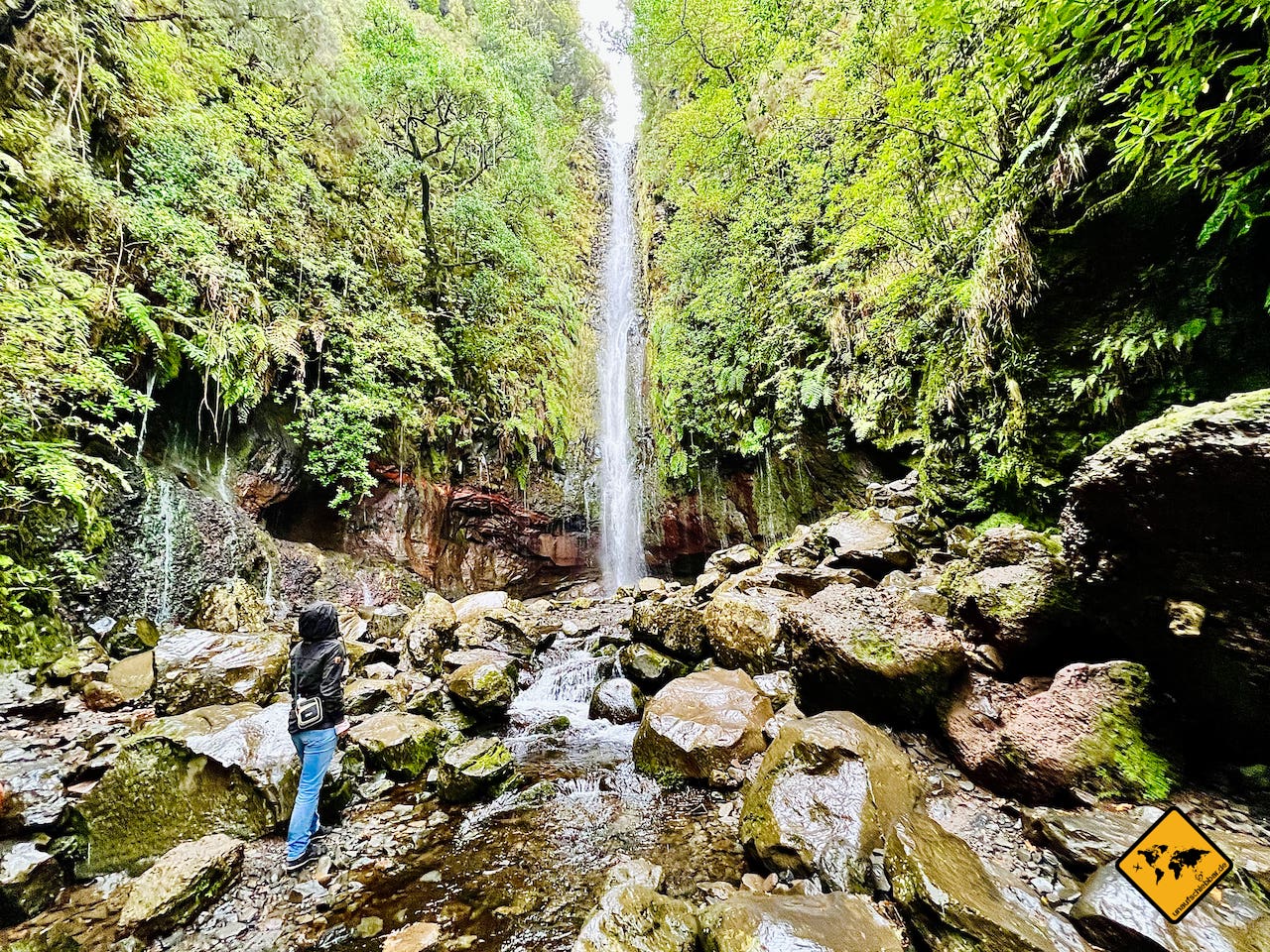 Madeira Sehenswürdigkeiten Wasserfall 25 Quellen Wanderung