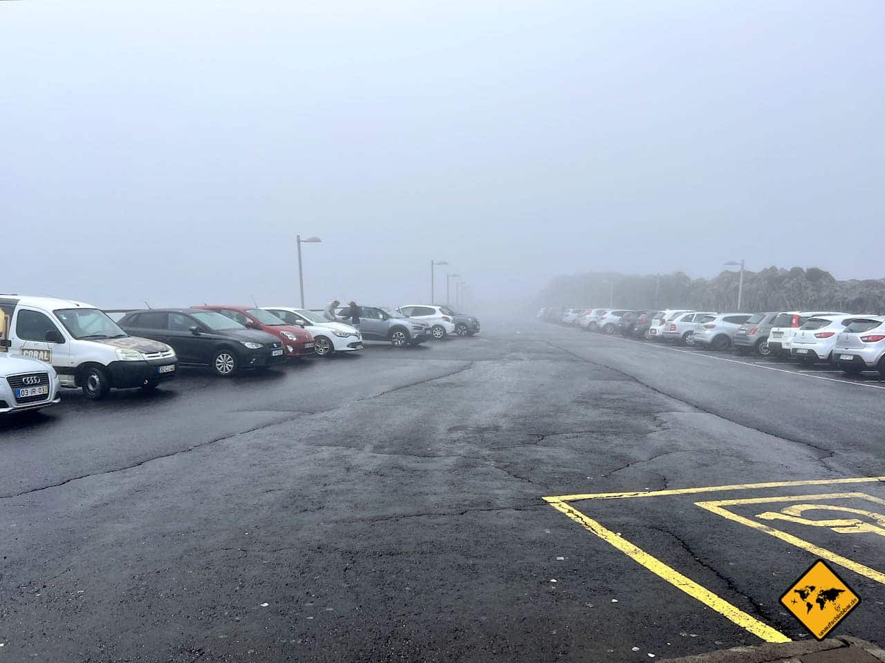 Parkplatz Pico do Areeiro Wolken