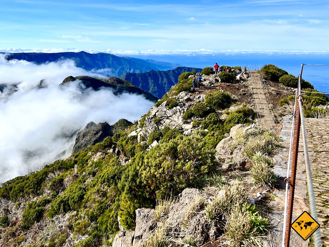 Pico Ruivo Gipfel Wanderweg Madeira