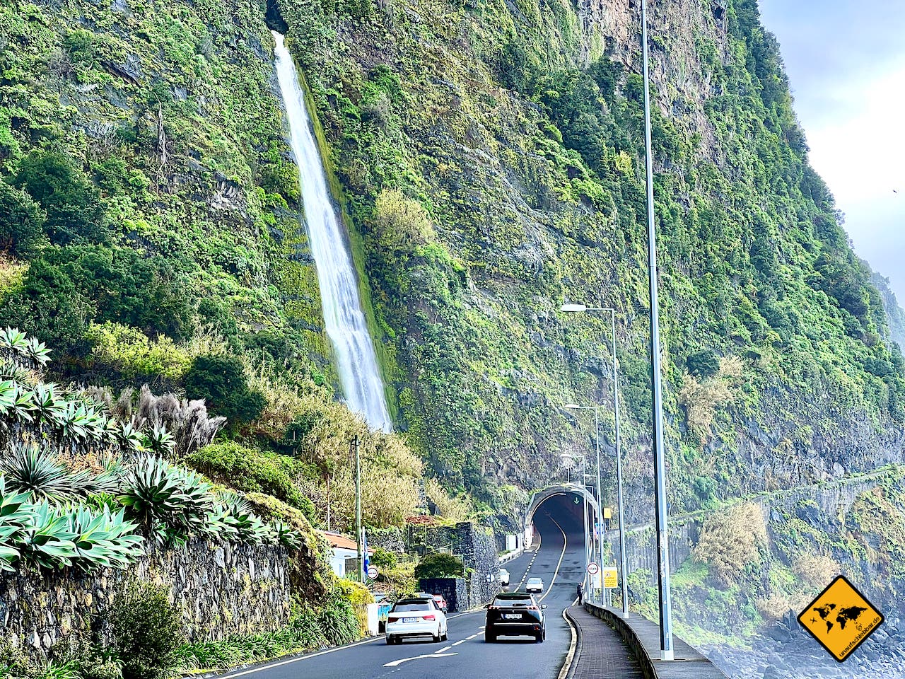 Madeira Mietwagen Tipps Nebensaison Wasserfall