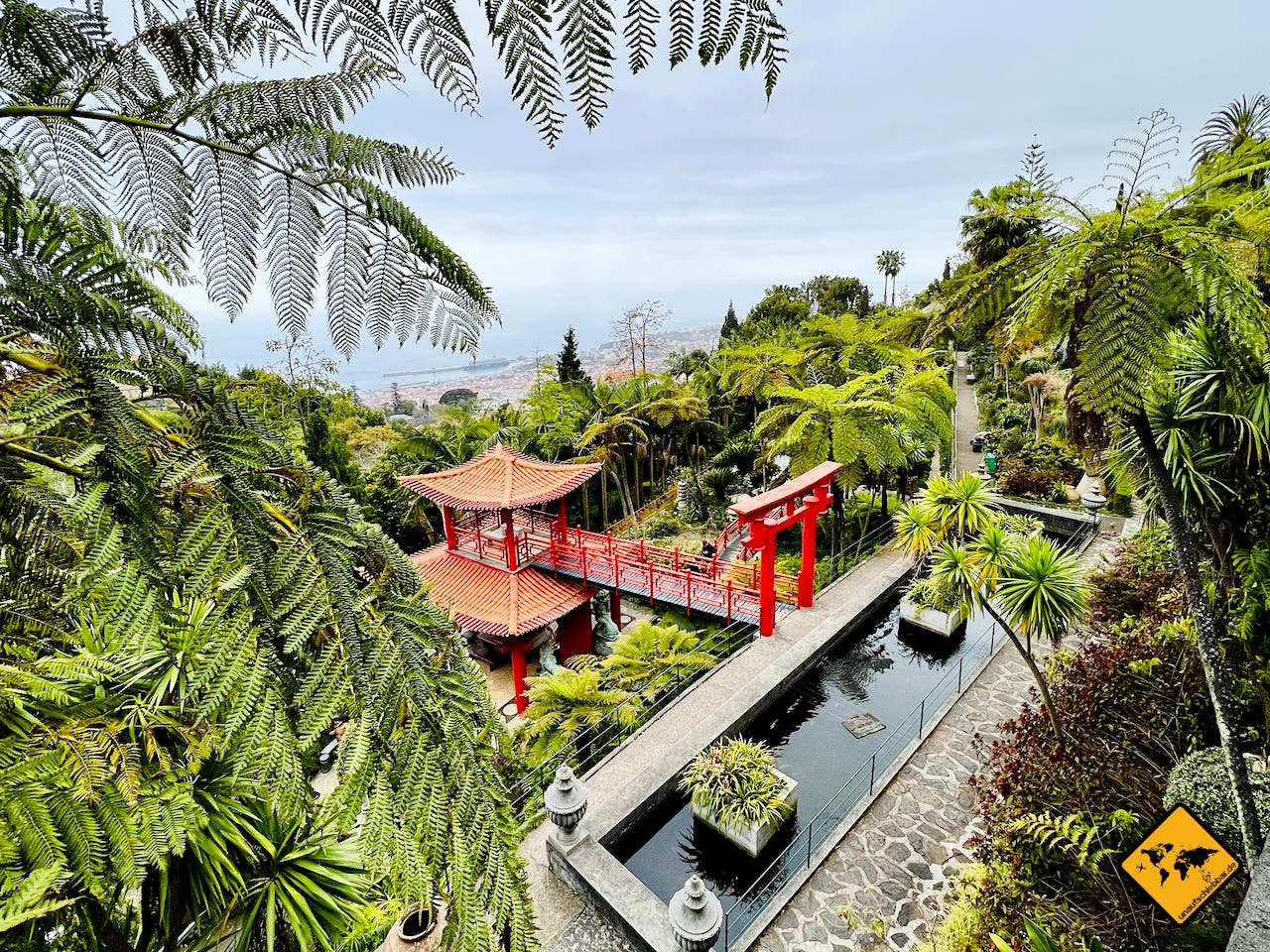 Funchal Monte Palace Park japanischer Garten Madeira