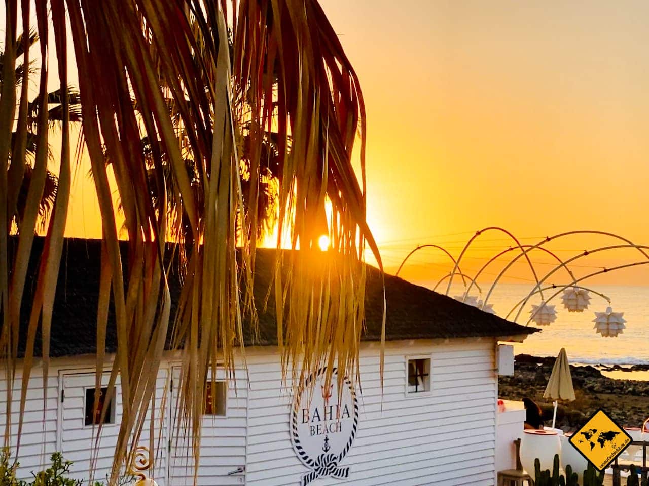 Sonnenuntergang Restaurante Bahía Beach