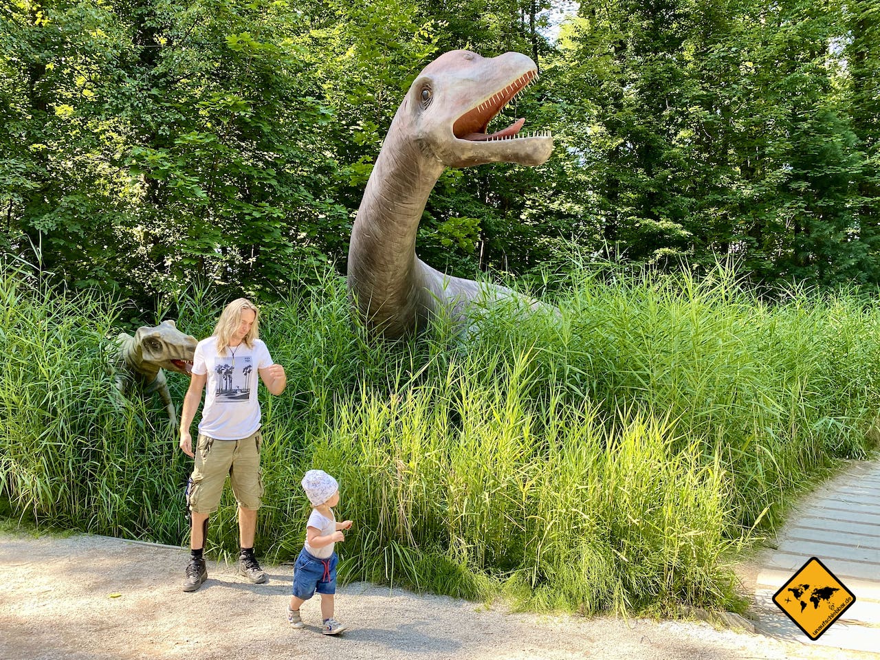 Unternehmungen mit Kindern Dinosaurier Saurierpark Bautzen