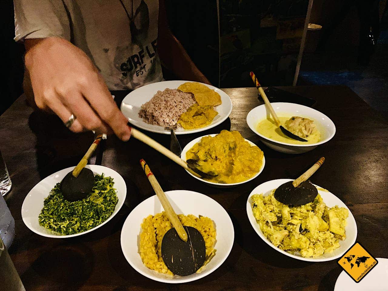 Exotisches Essen Sri Lanka Curry