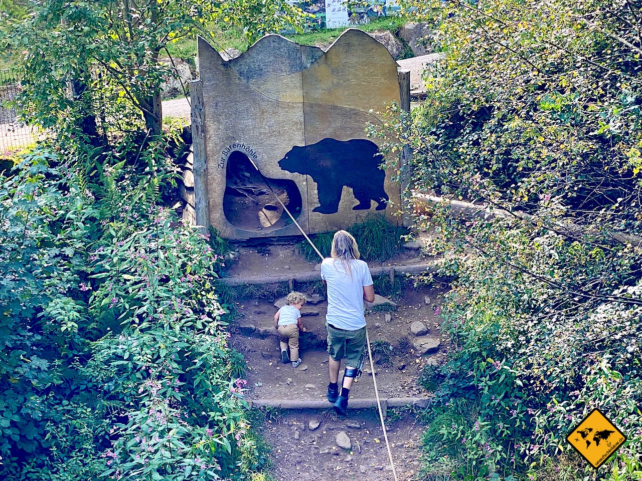 Klettern Spielplatz Alternativer Wolf- und Bärenpark Schwarzwald