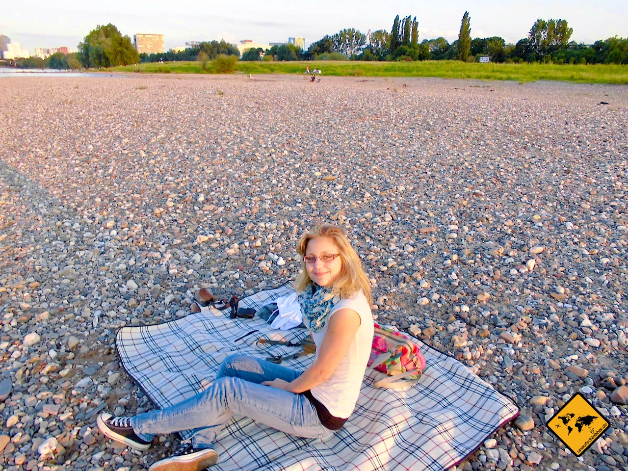 Picknick Decke Flussufer