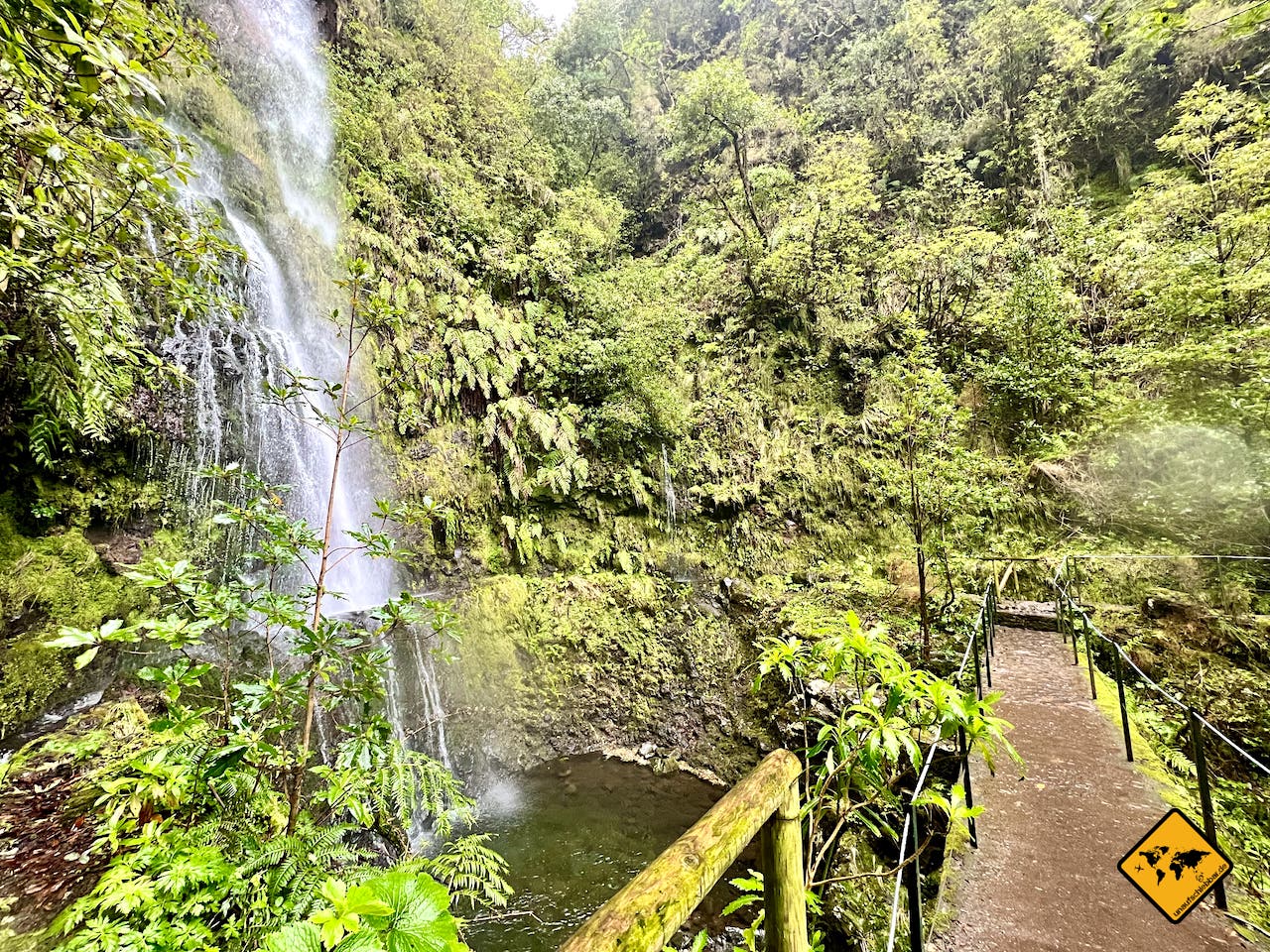 Madeira Wanderweg Wasserfall