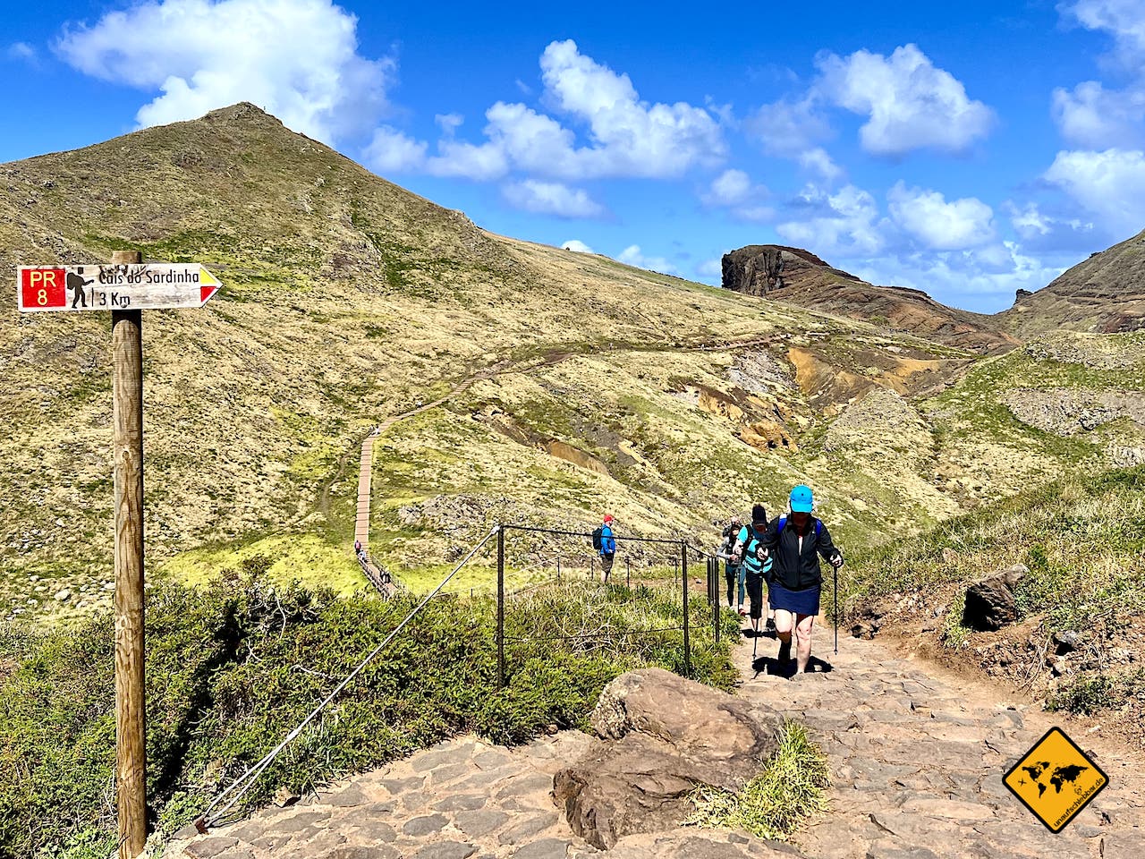 Madeira wandern ohne Auto Beginn Wanderweg Ponta de São Lourenço