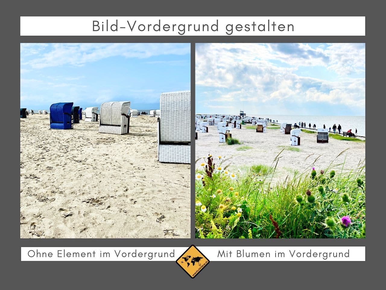 Landschaftsfotografie Blumen Strand