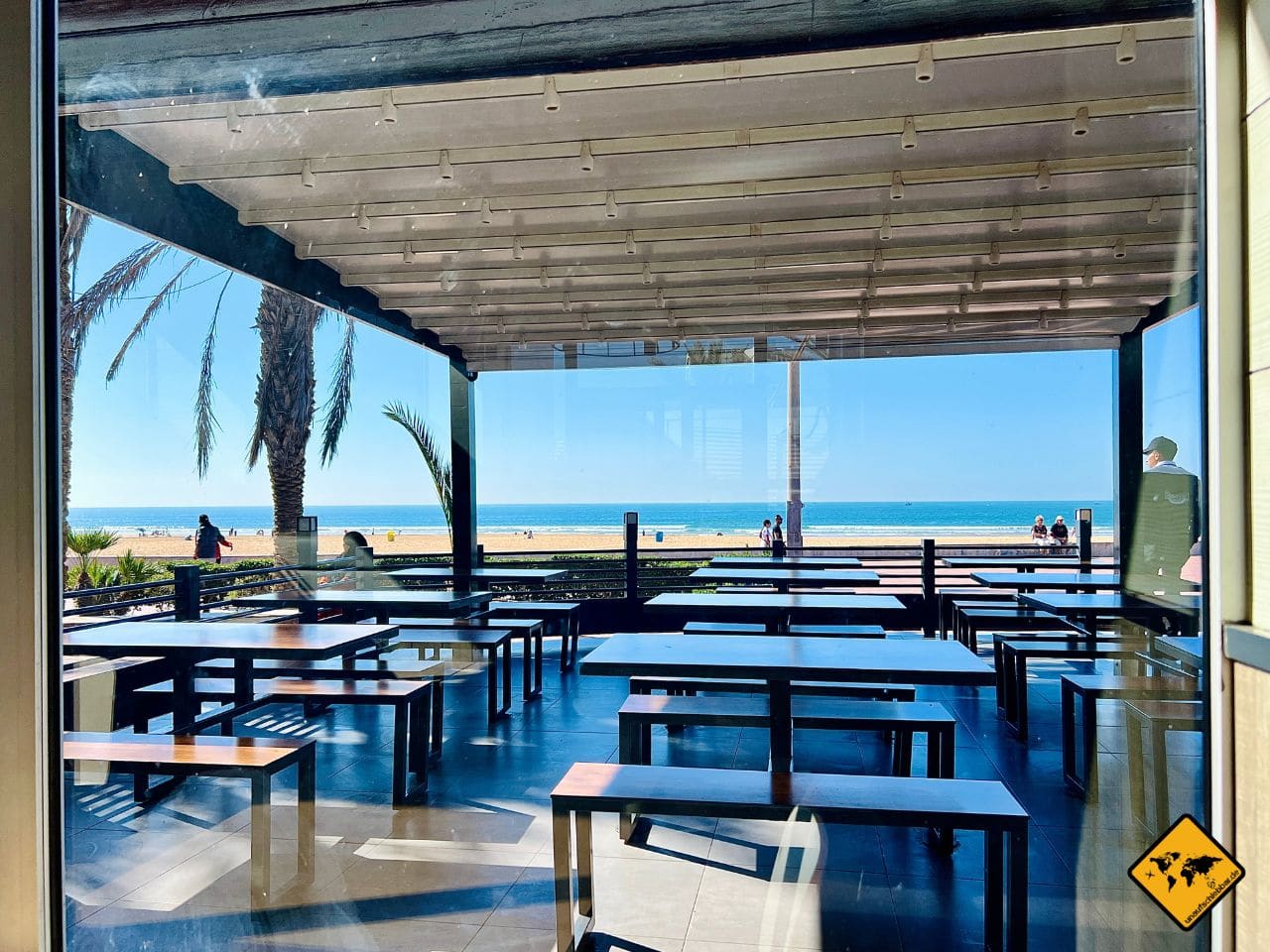 Ausblick Restaurant Promenade Agadir