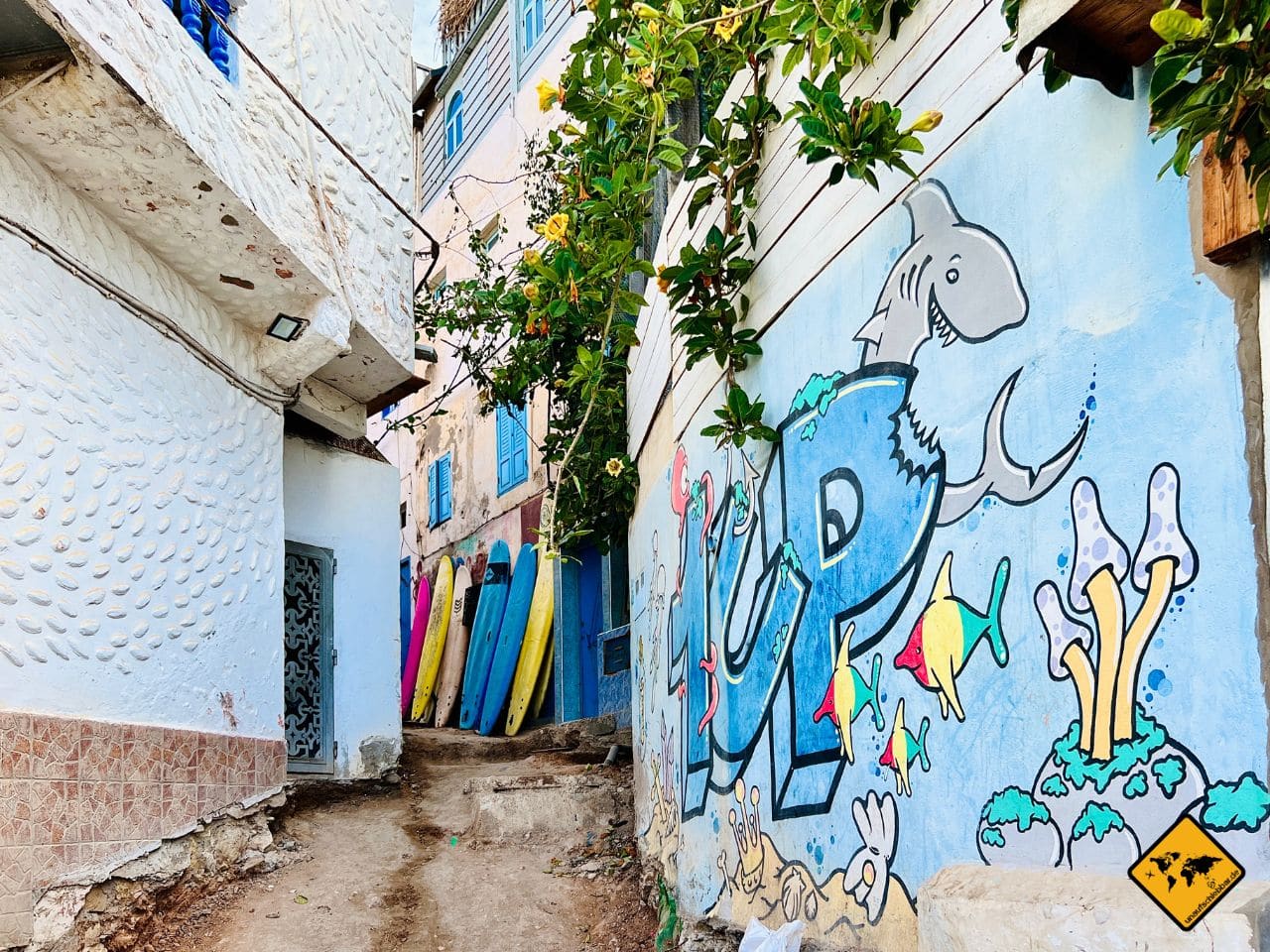 Graffiti Gasse Taghazout