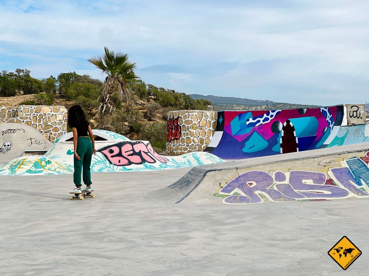 Skateplatz Taghazout Marokko