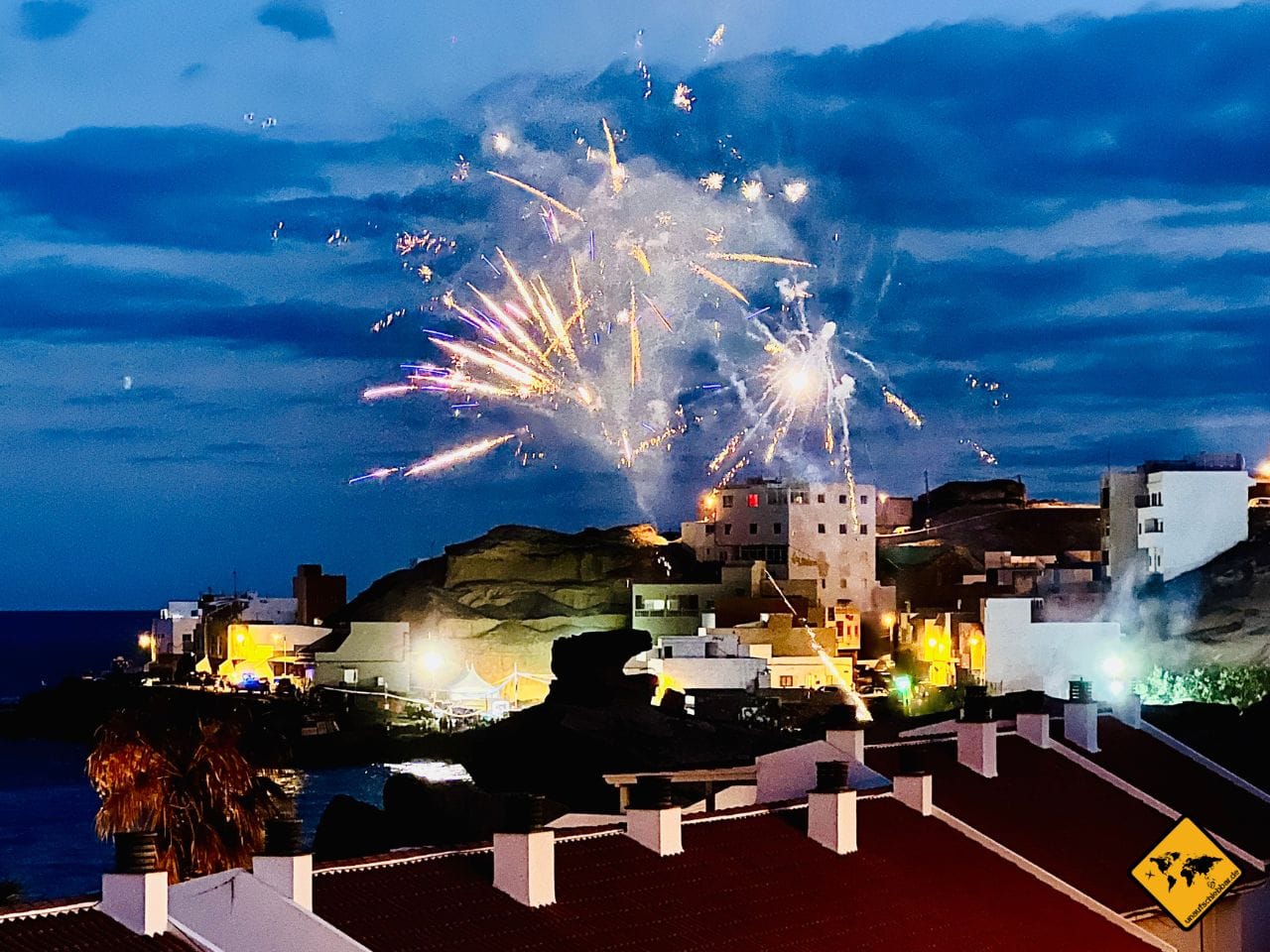 Feuerwerk Teneriffa Januar