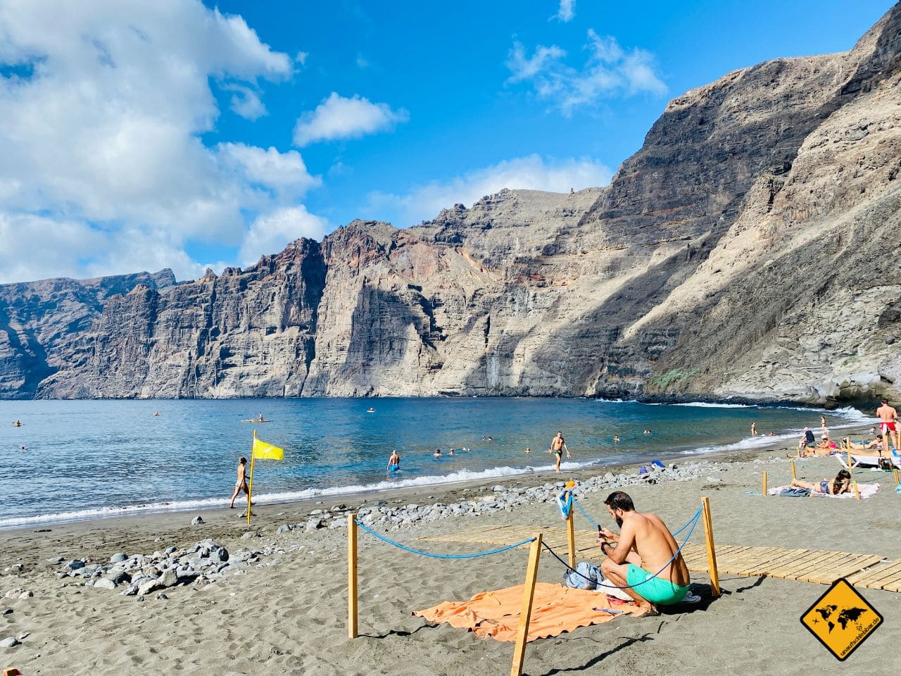 Oktober Teneriffa Strand Los Gigantes