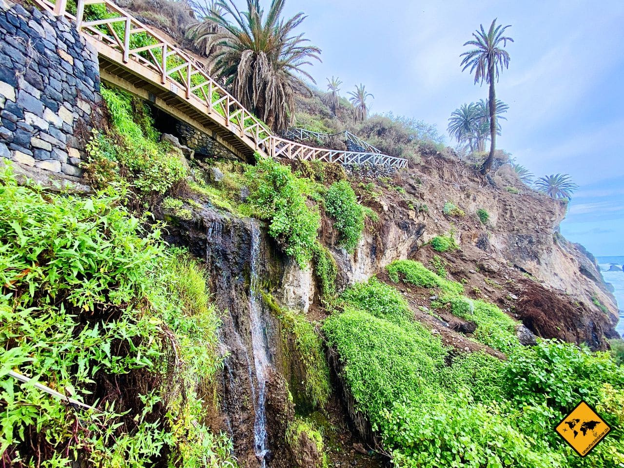 Wasserfall Teneriffa Paisaje Protegido de la Rambla de Castro