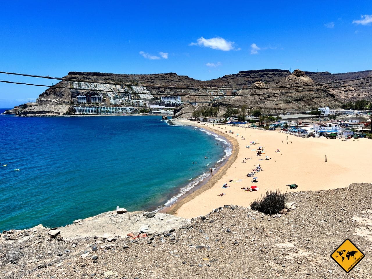 Baden Gran Canaria März Playa de Tauro