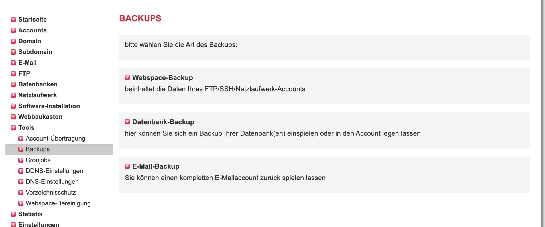 All Inkl Backups