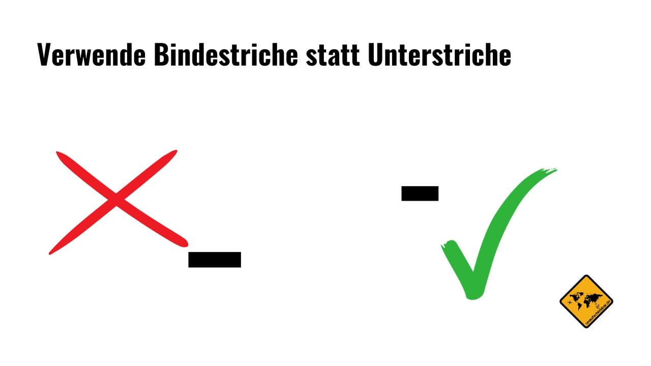SEO URL Struktur Bindestrich Unterstrich