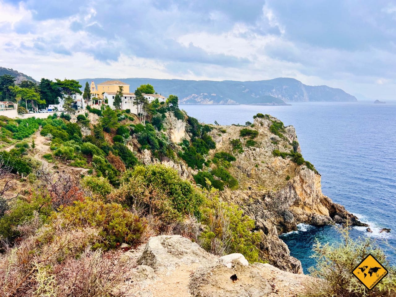 Ausblick Kloster Paleokastritsa Korfu
