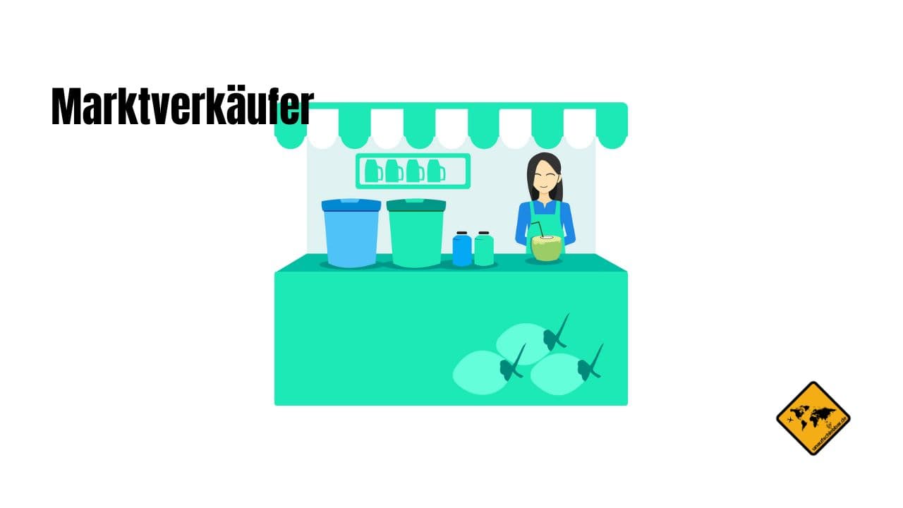 Reisen Job Marktverkäufer