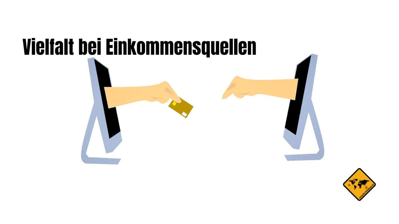 Reisen und Geld verdienen Vielfalt bei Einkommensquellen