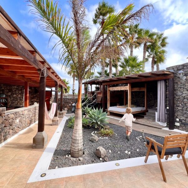 Finca de Arrieta Eco Retreat Royale Jurte Garten