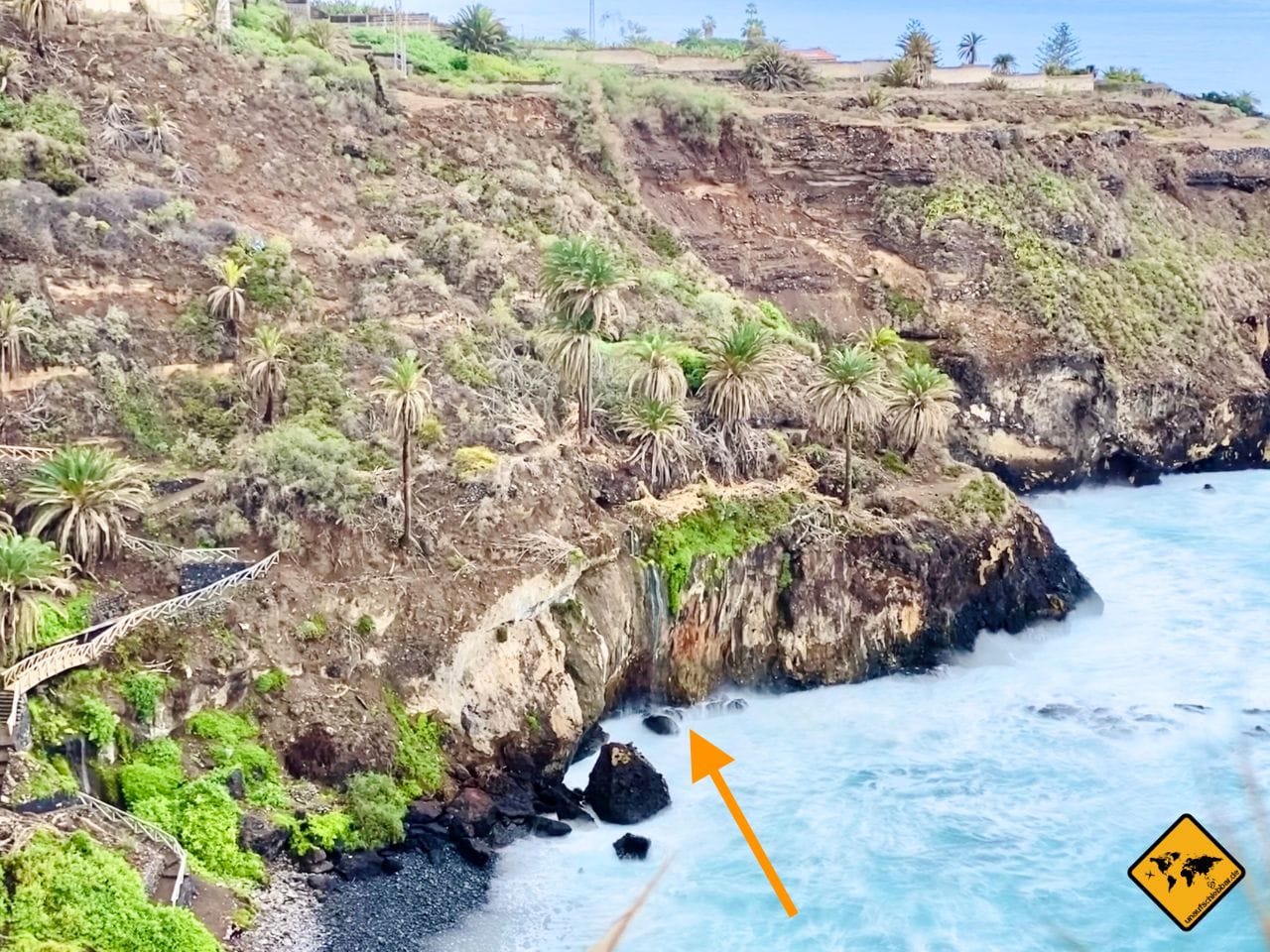 Teneriffa Wasserfall Rambla de Castro