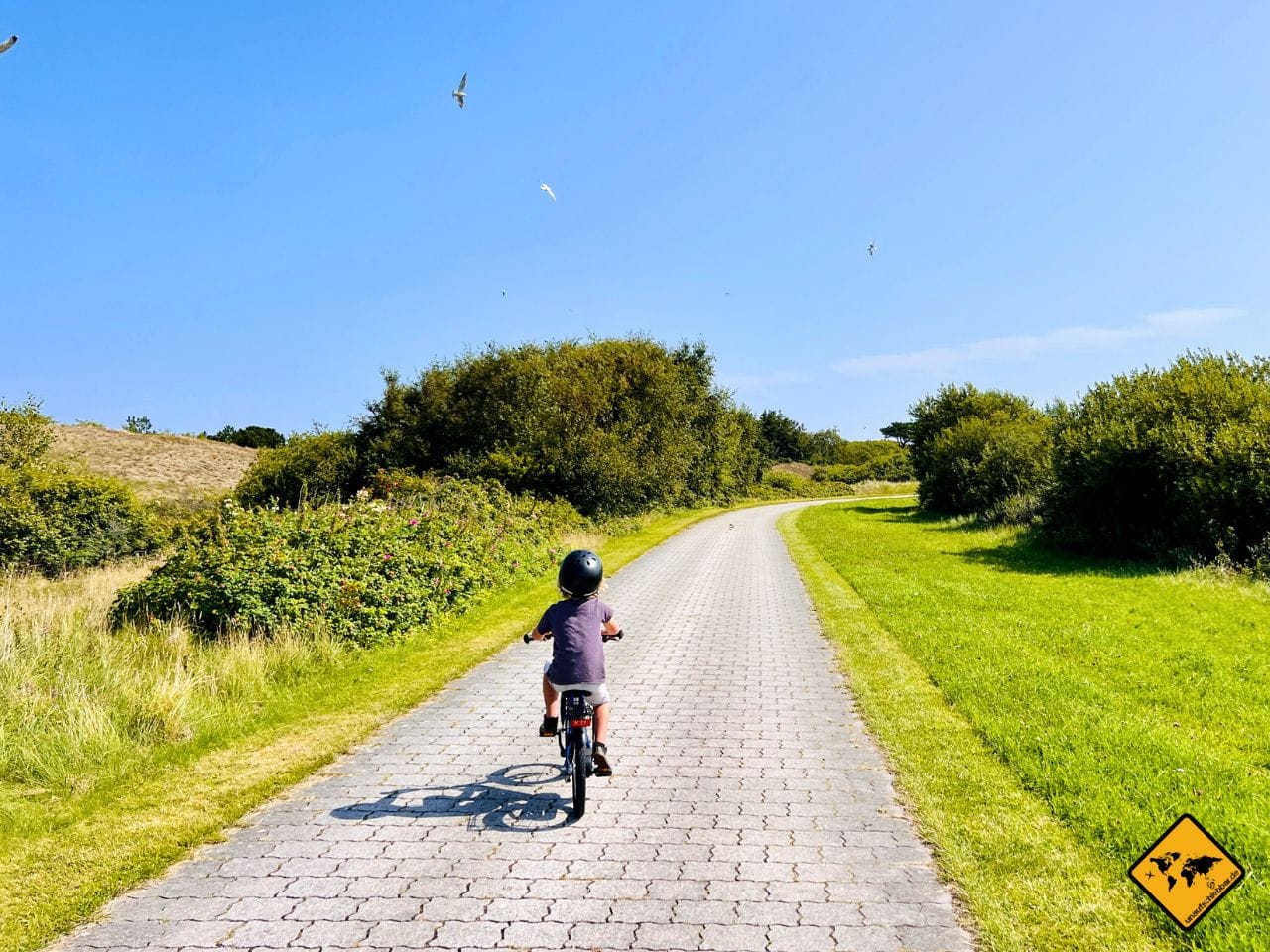 Nordsee-Urlaub mit Kindern Radfahren Langeoog