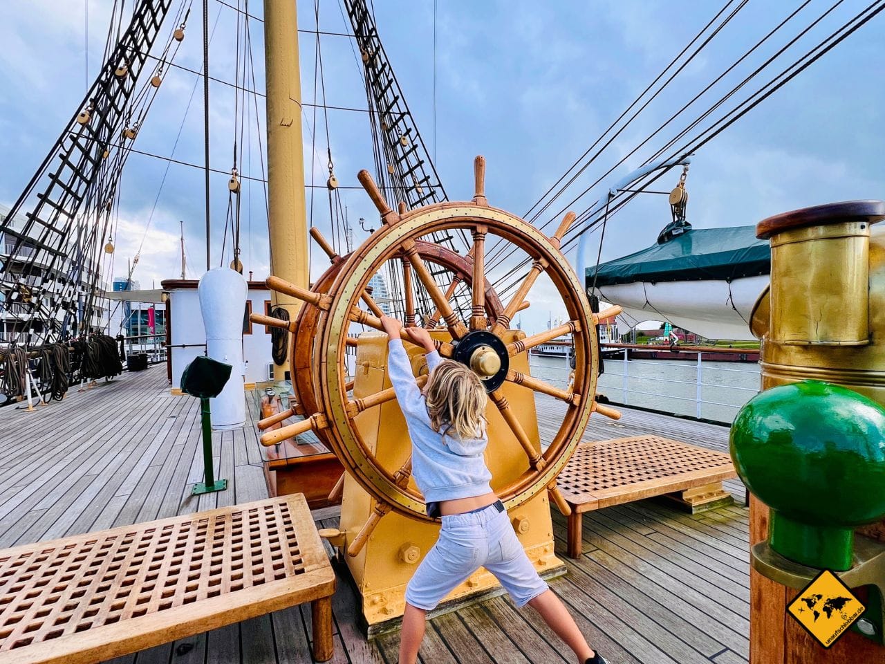 Nordsee Urlaub mit Kindern Schulschiff Deutschland Bremerhaven