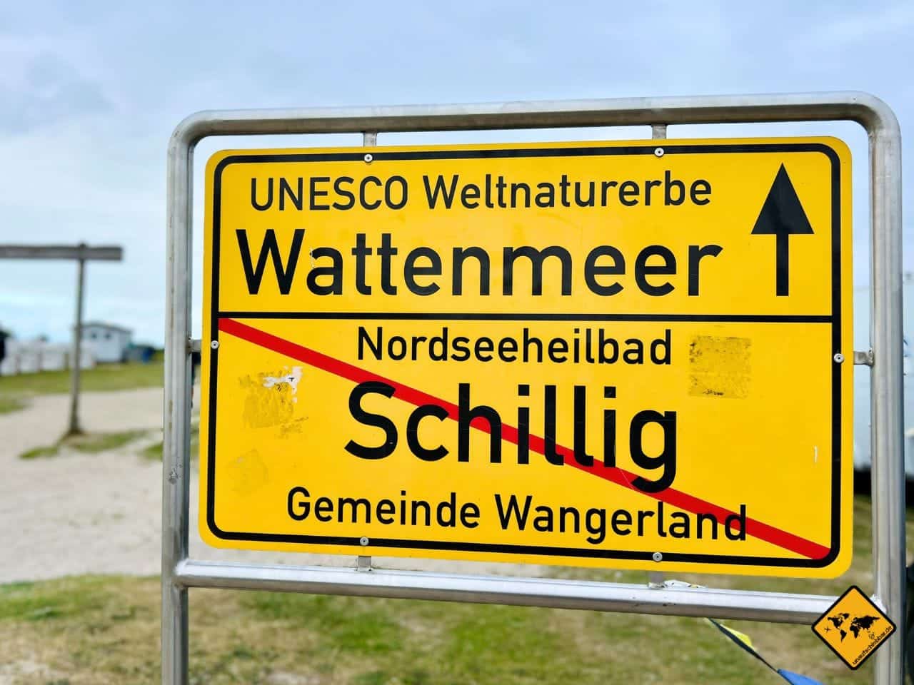 Schild UNESCO Weltnaturerbe Wattenmeer