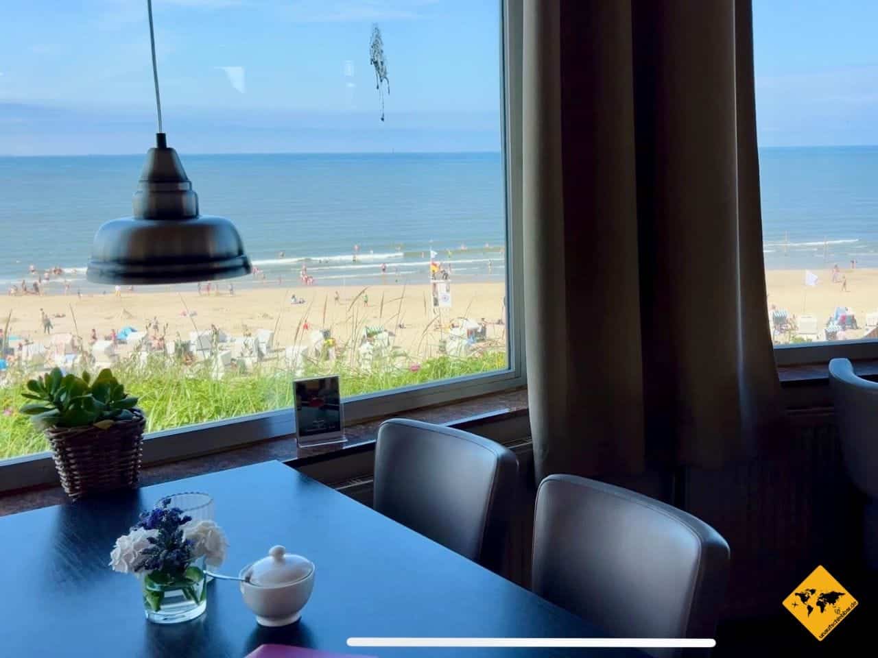 Ausblick Café Pudding Wangerooge