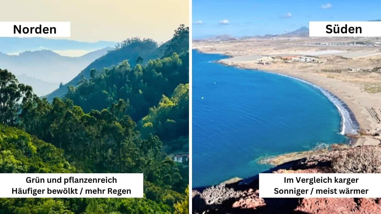 Teneriffa Norden vs Süden