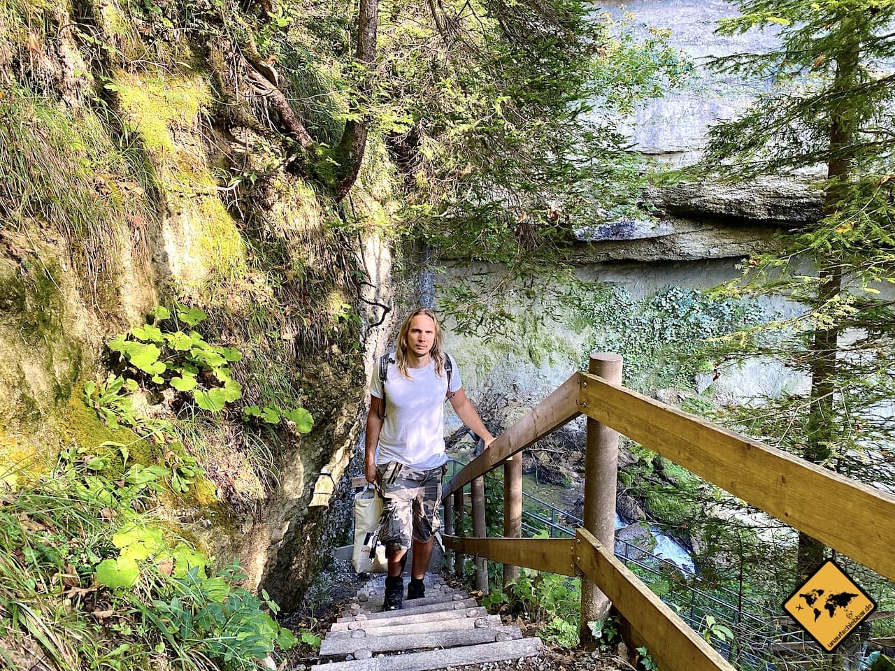 Allgäu Scheidegger Wasserfälle Treppen Aussichtsplattformen