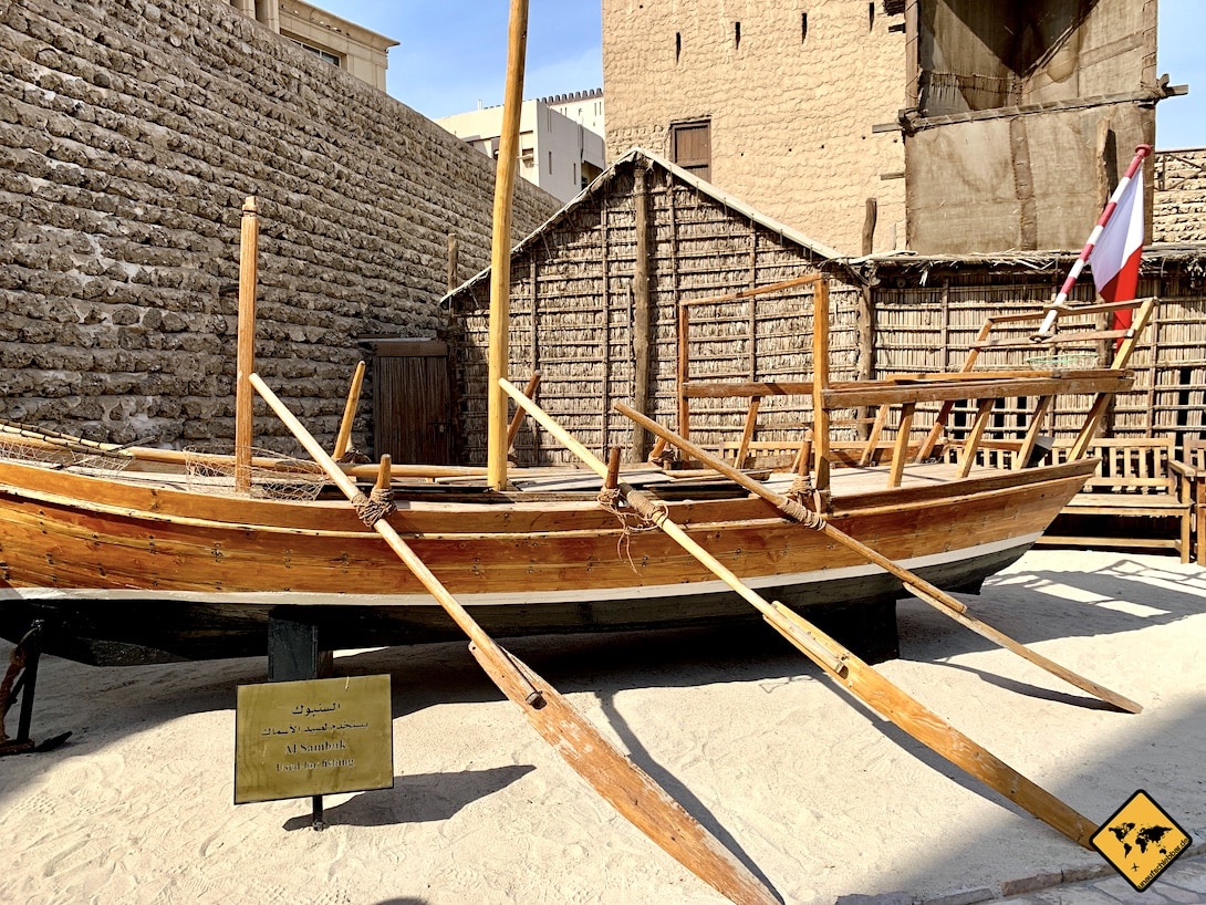 Altes Schiff Holz Dubai Museum