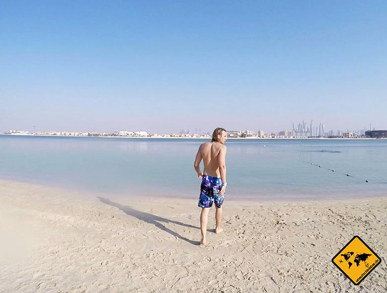 Am Strand im Aquaventure Dubai